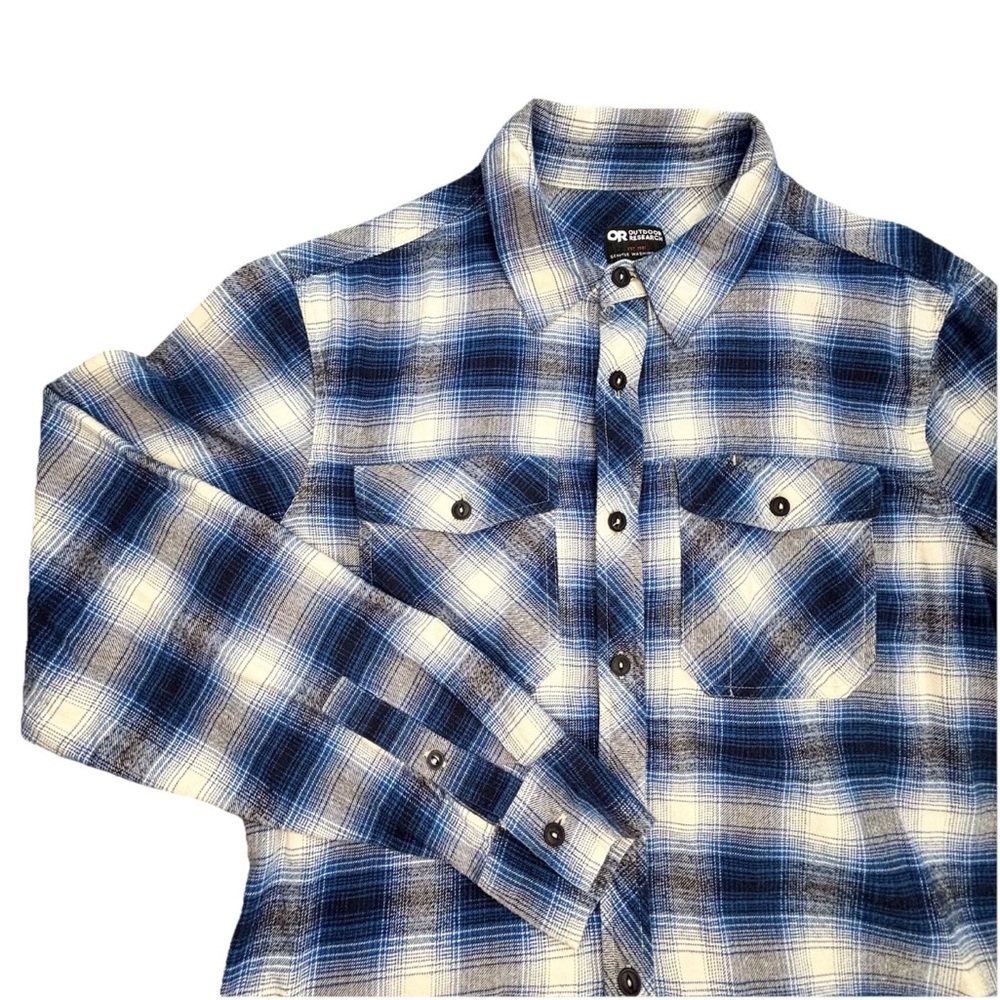 Outdoor Research Flannel Shirt Men’s Medium Blue